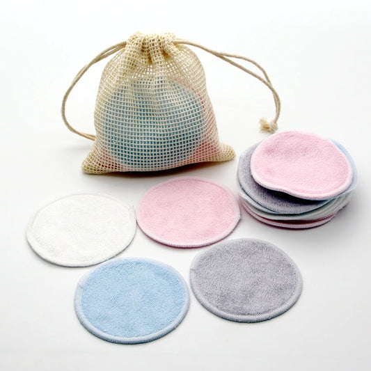 Reusable Bamboo Makeup Remover Pads 12pcs/Bag