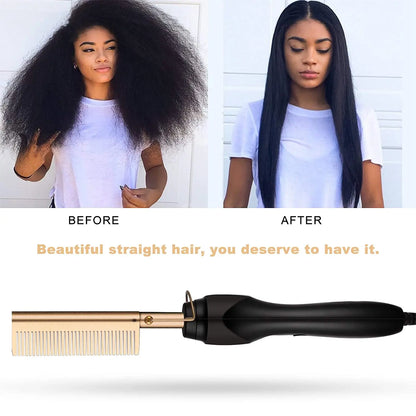 Electric 2 in1 Straightener Comb