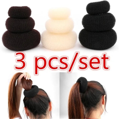 Women Donut Hair Ring Bun