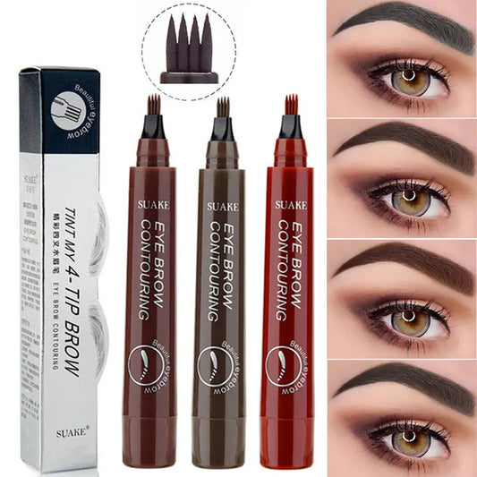 4 Point Eyebrow Pencil / Long Lasting Cosmetic Microblade Brow Pencil