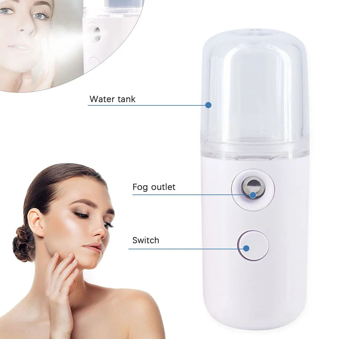 USB Mini Facial Steamer