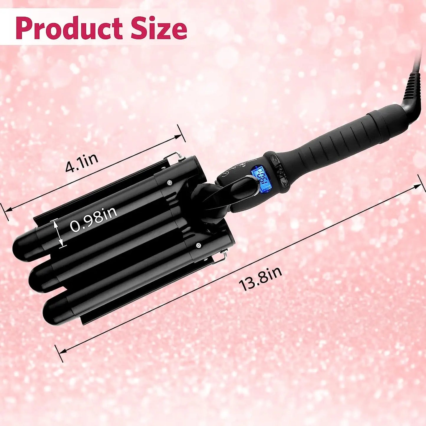 Electric 3 Barrel Curling Iron