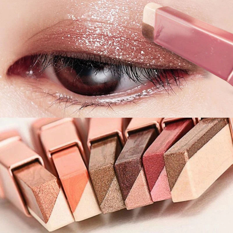 Double Color Glitter Eye shadow Stick