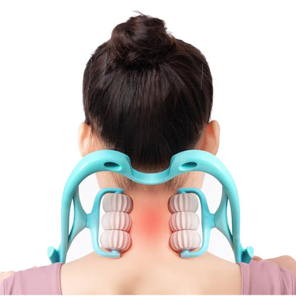 Six Wheel Manual Neck Massager