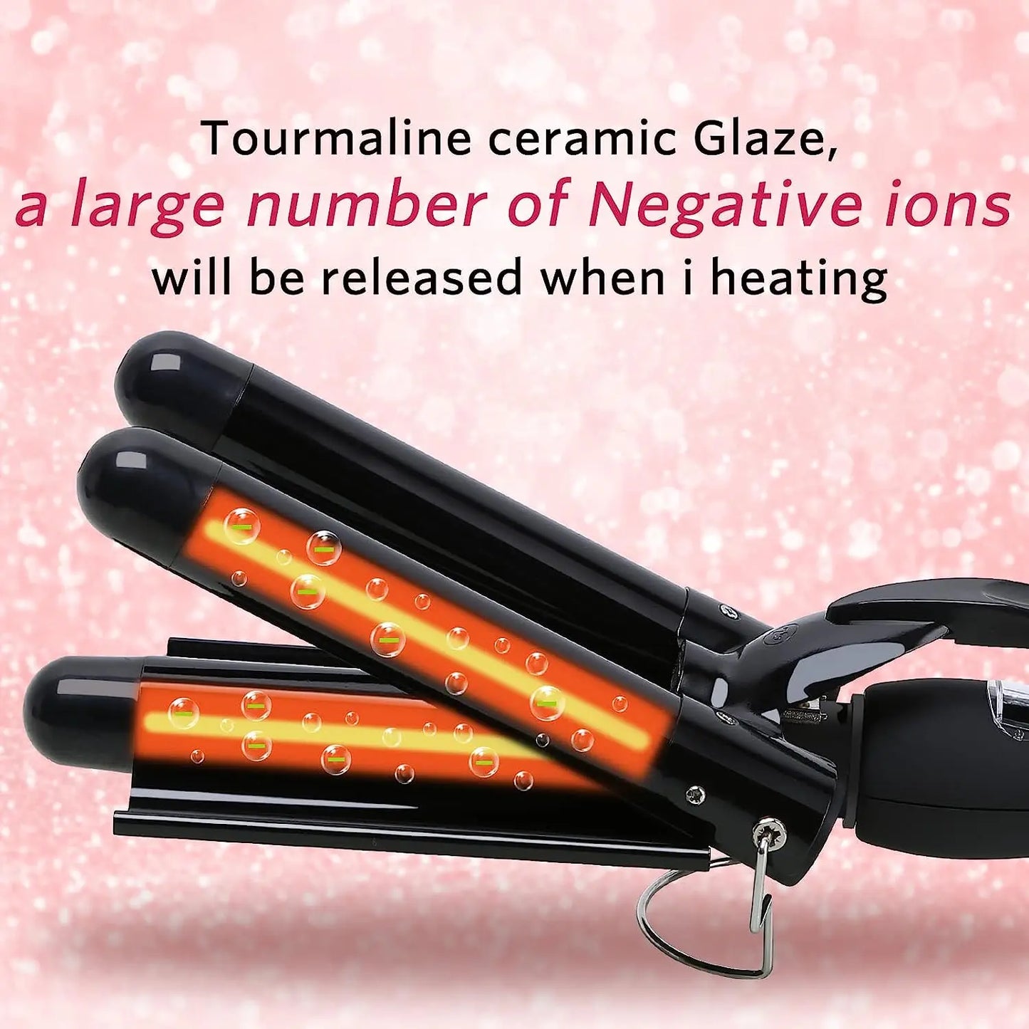 Electric 3 Barrel Curling Iron